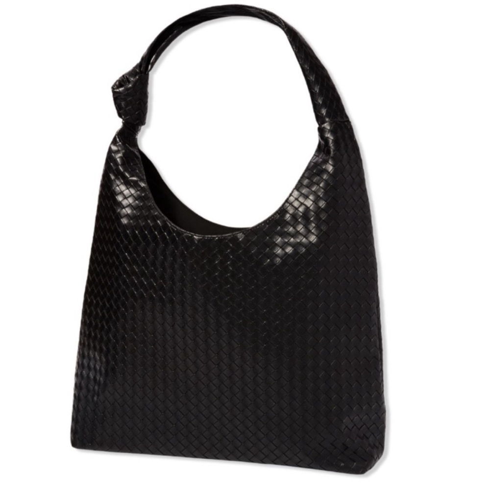 Ulta Beauty Black Woven Hobo Bag